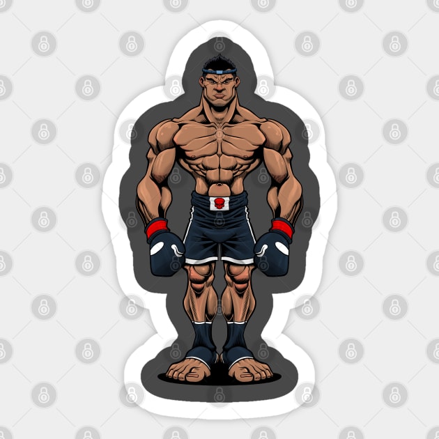 THAI WARRIOR V.2 Sticker by Heroesandheadkicks